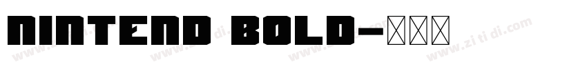 Nintend Bold字体转换